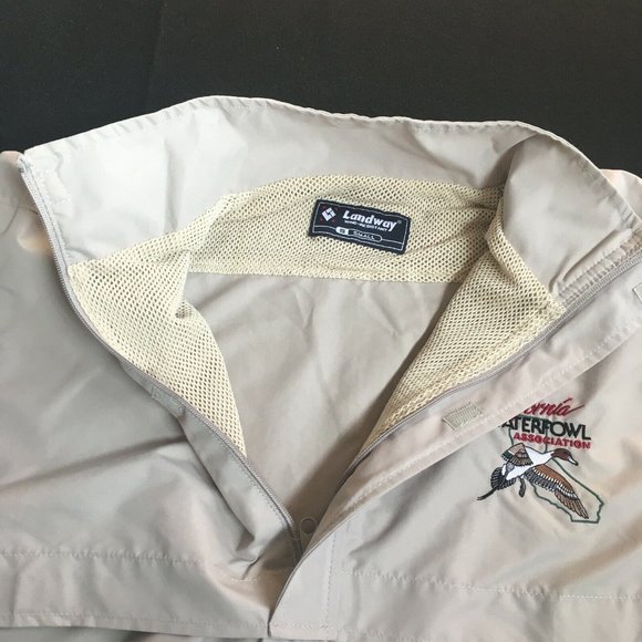 #75 Landway Wind-Resistant California Waterfowl Association 1/2 Zip Jacket Small - Picture 7 of 8